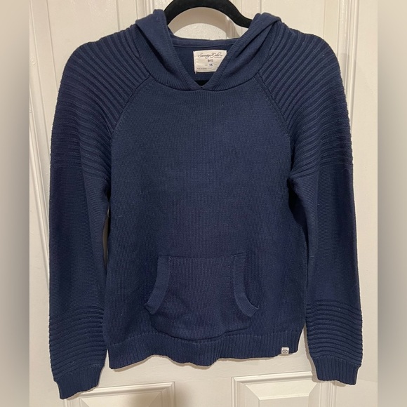 Sovereign Code Boys Navy Sweater Hoodie in Size 14 EUC! - Picture 4 of 12